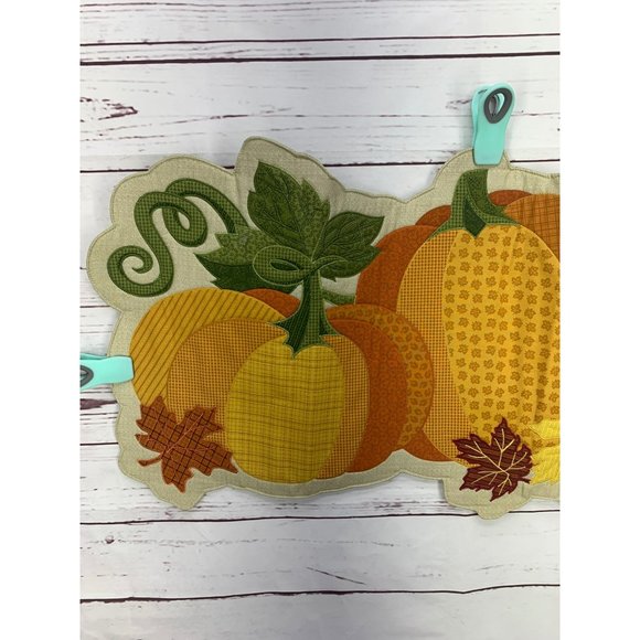 Autumn Cutwork Design Pumpkin Table Runner Decor - Picture 3 of 6